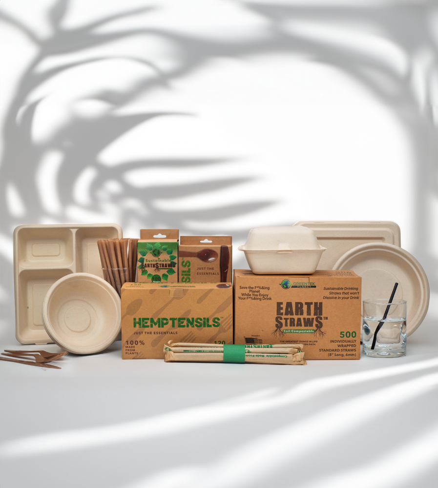 Sample box of Bioplastic Utensils